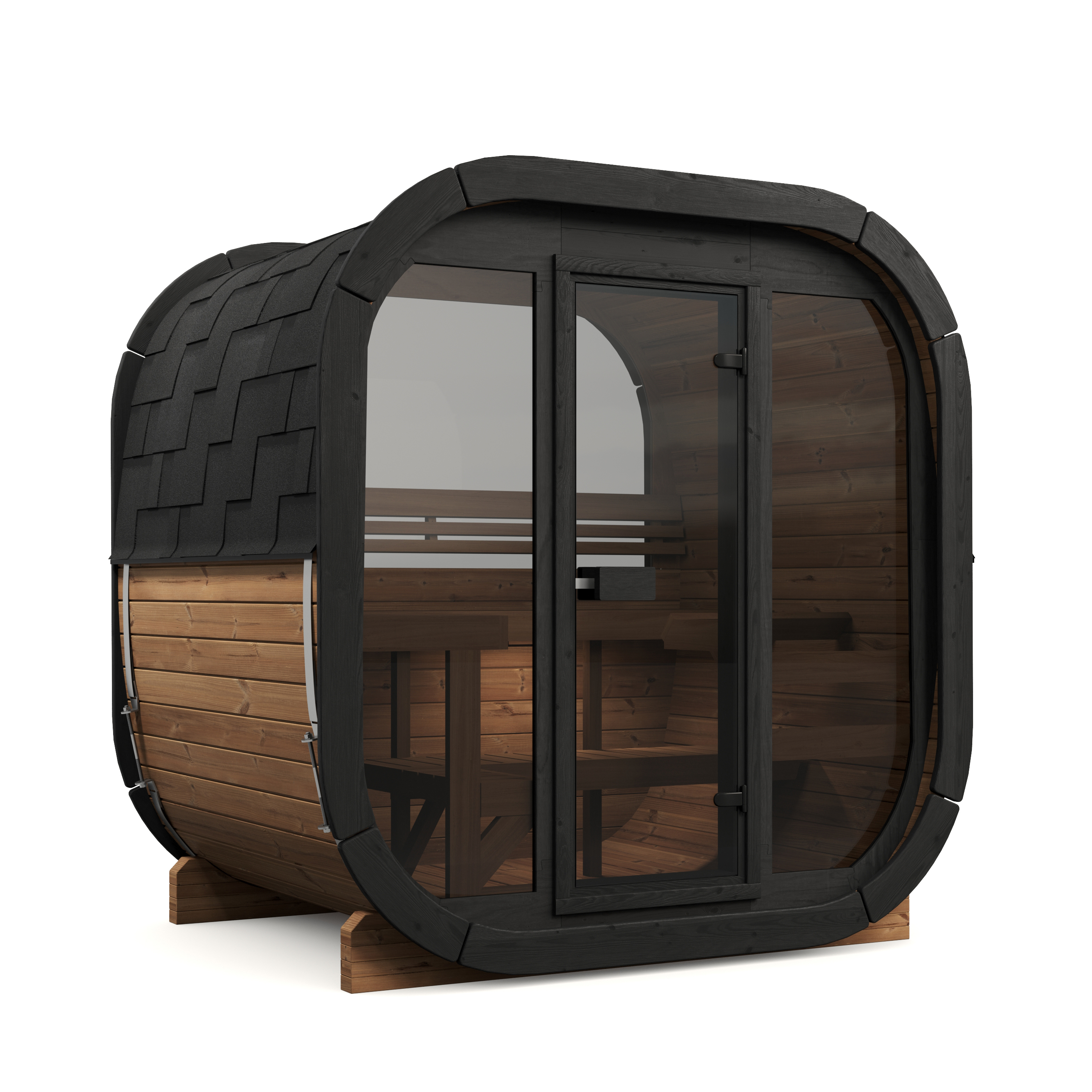 Outdoor Sauna Centurion 160 – **Platin Version**